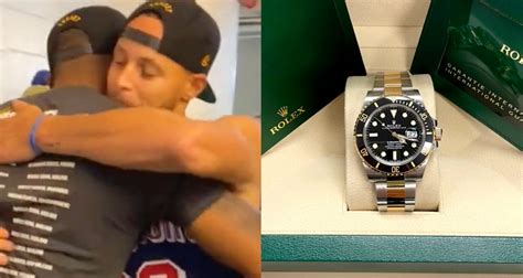 curry gives rolex|Stephen Curry gifts Rolexes to Draymon.